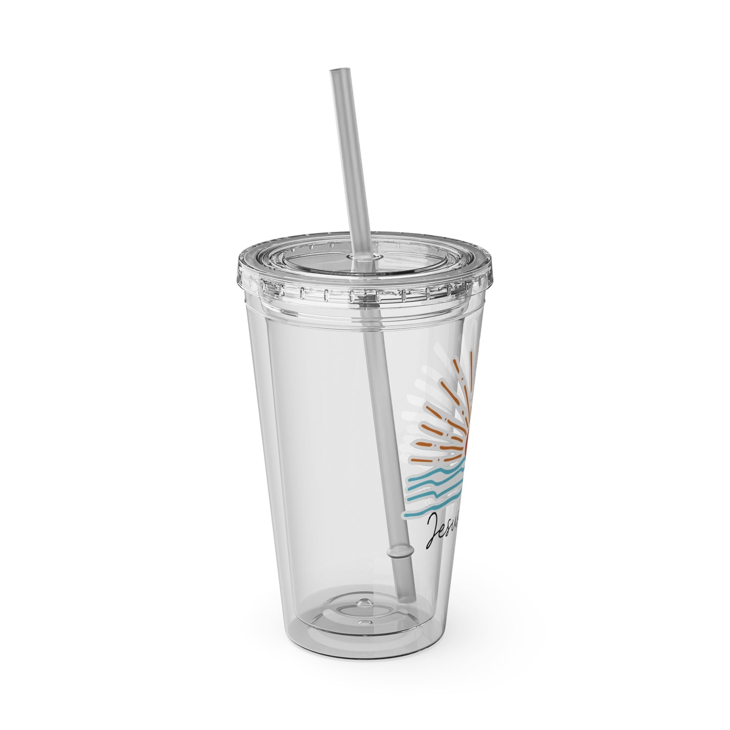 Jesus is King Tumbler with Straw