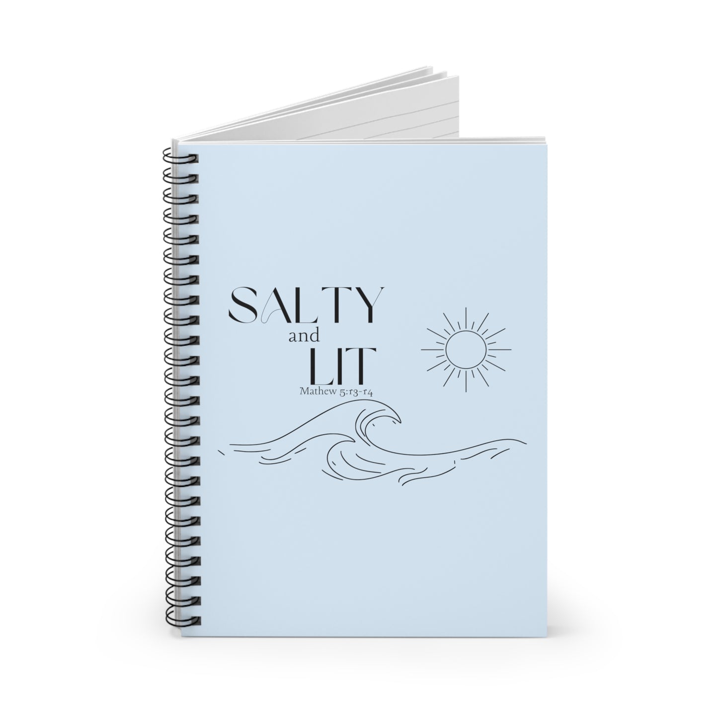 Salty and lit spiral notebook