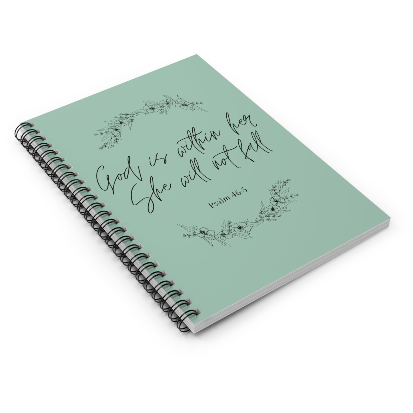 God is within her she will not fall Spiral Notebook