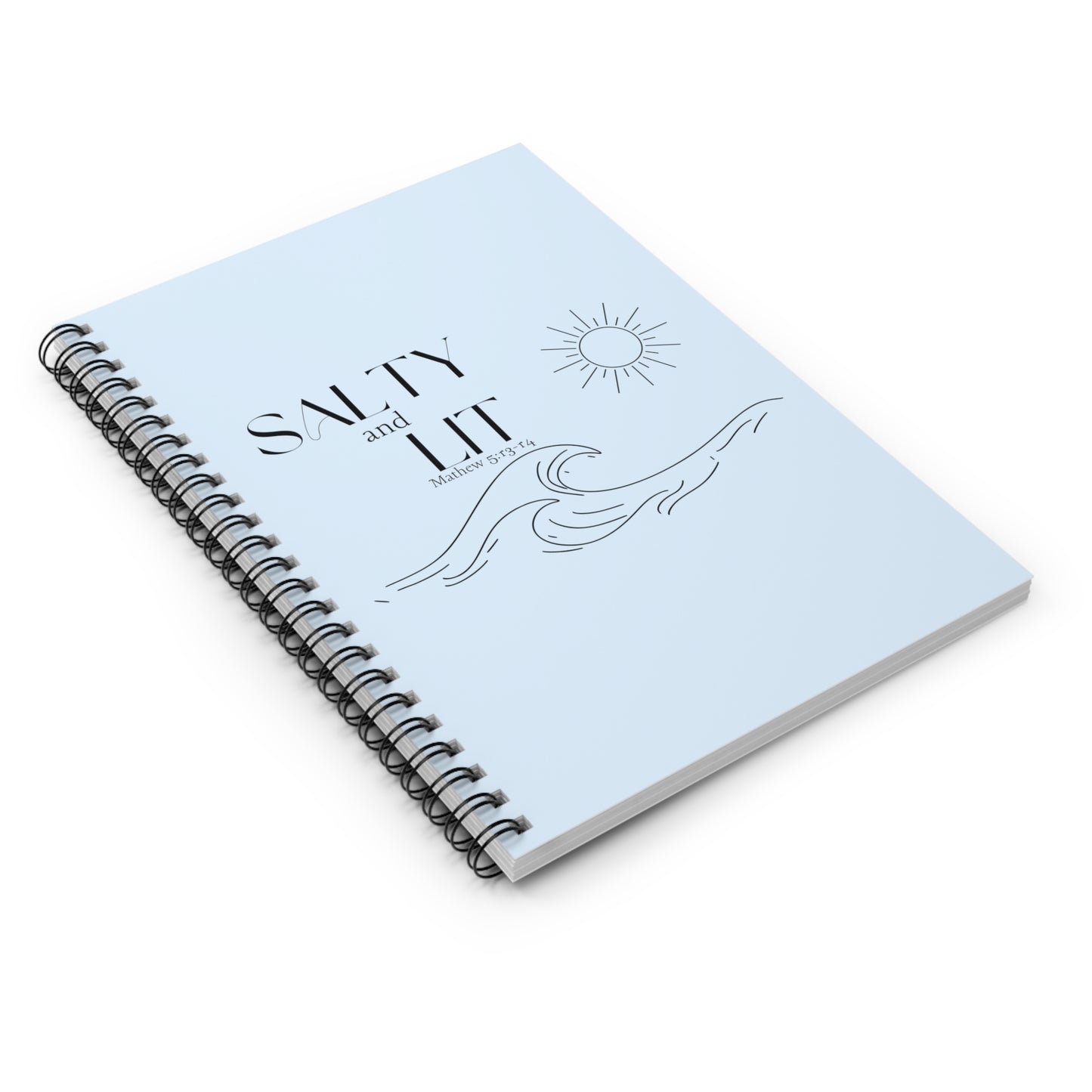 Salty and lit spiral notebook