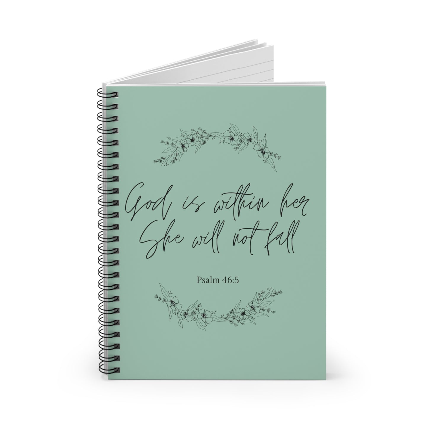 God is within her she will not fall Spiral Notebook