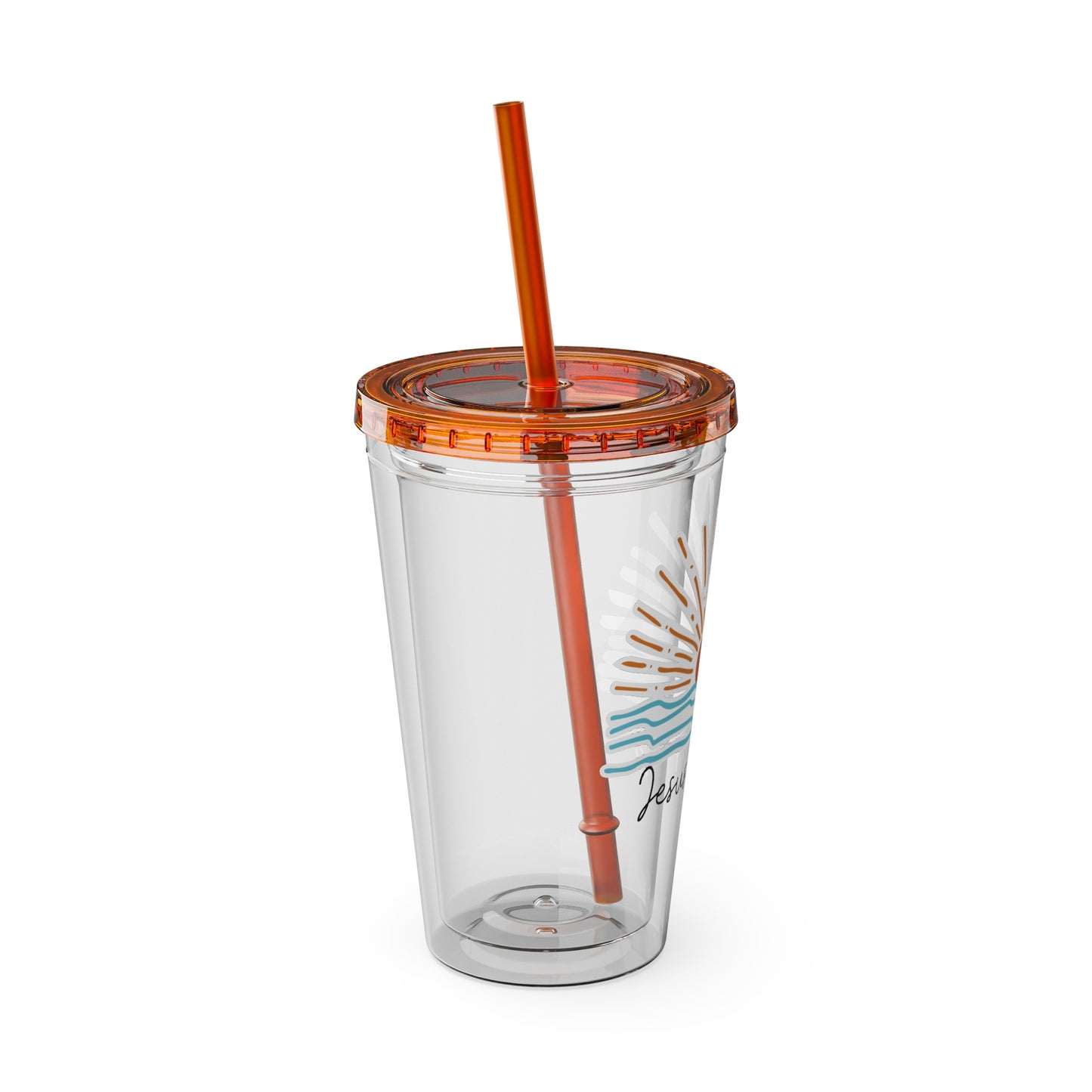 Jesus is King Tumbler with Straw