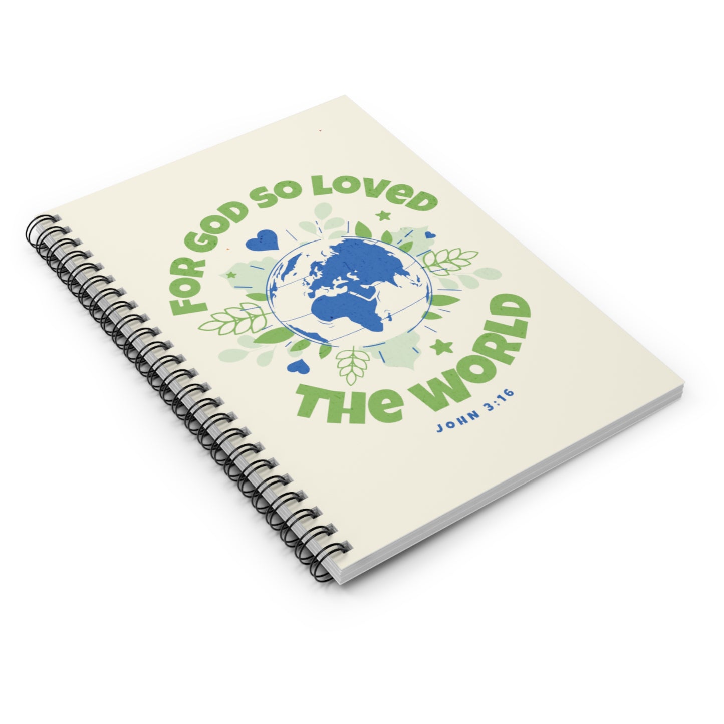 For God so loved the world spiral notebook