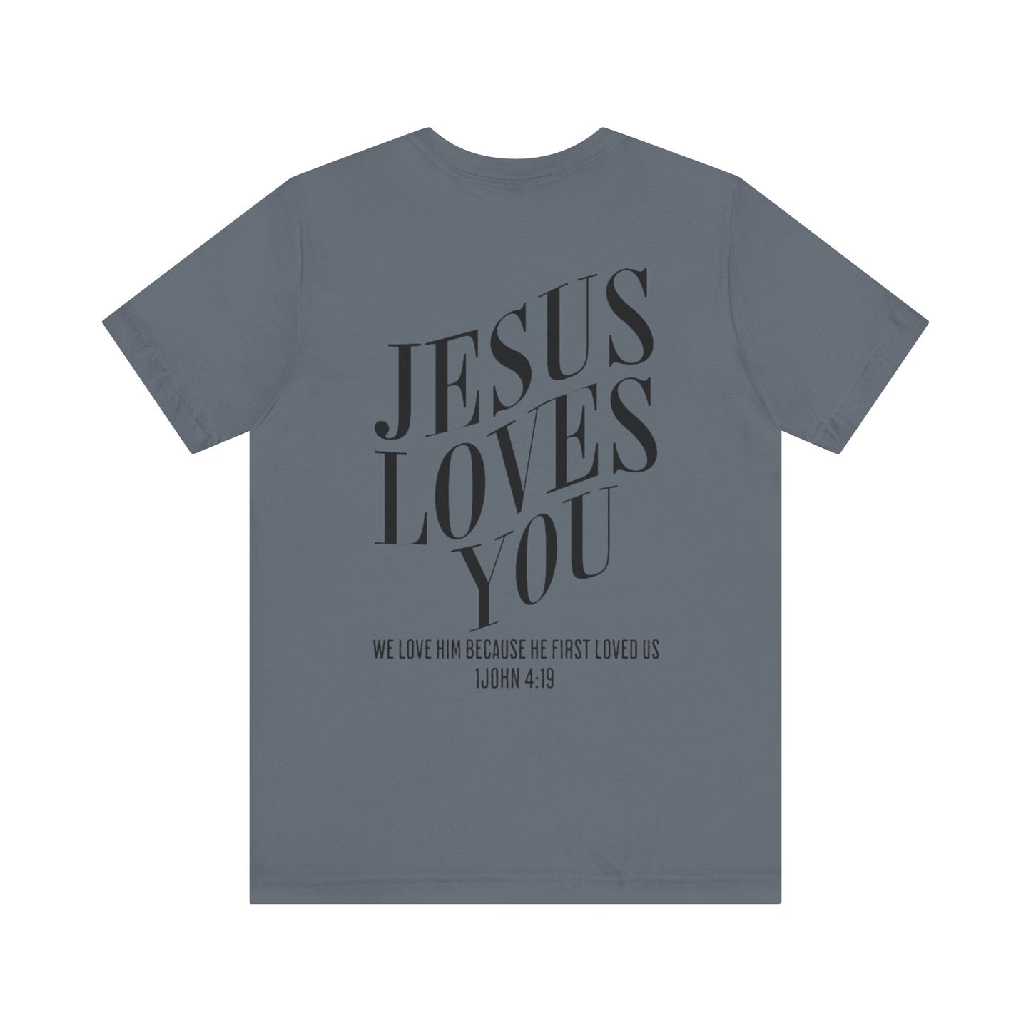 Jesus loves you graphic tee