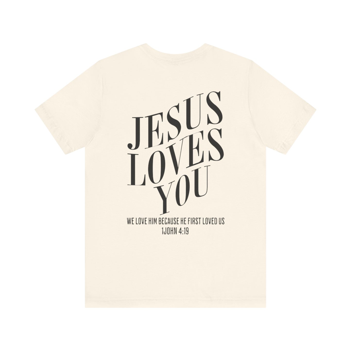 Jesus loves you graphic tee