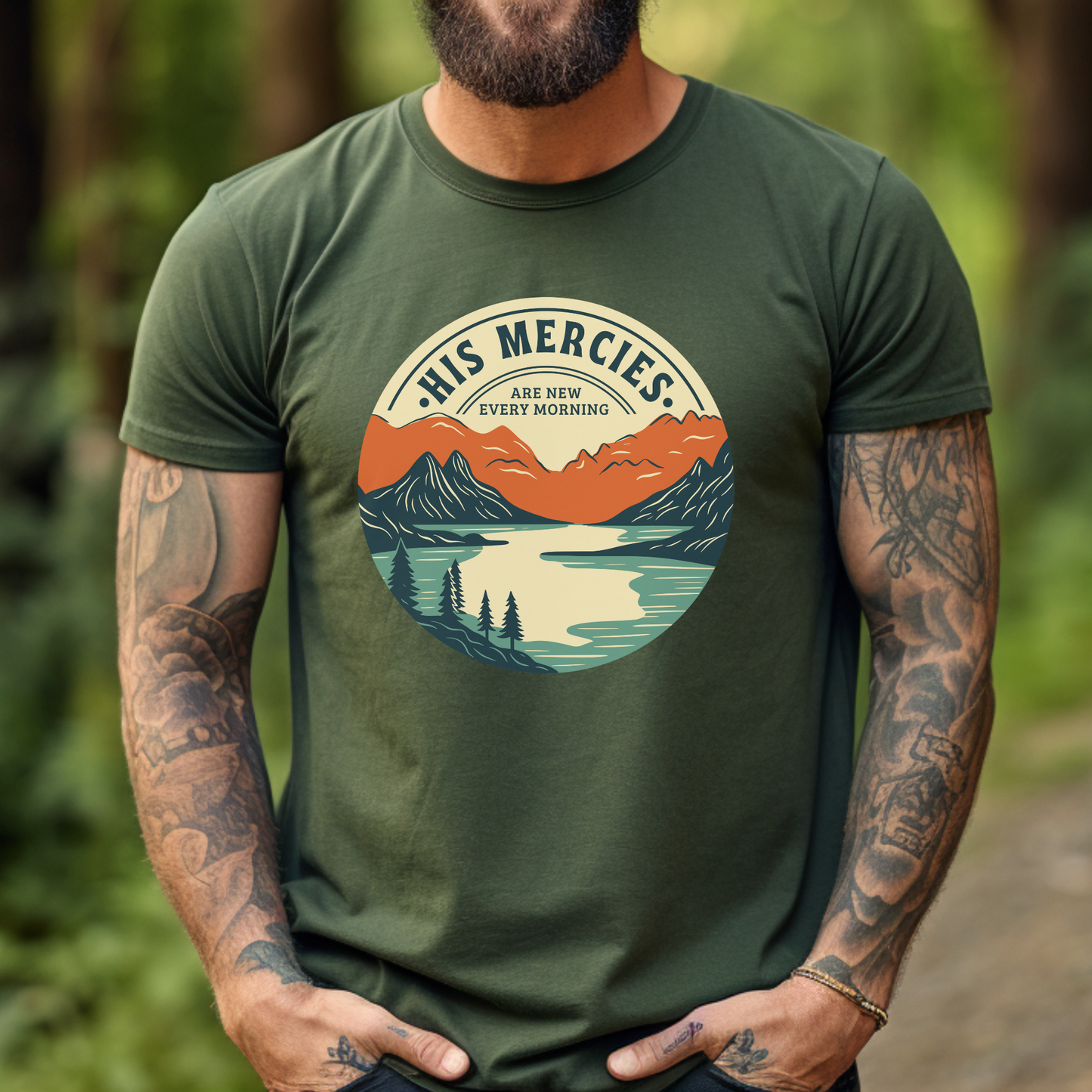 His mercies are new every morning graphic tee