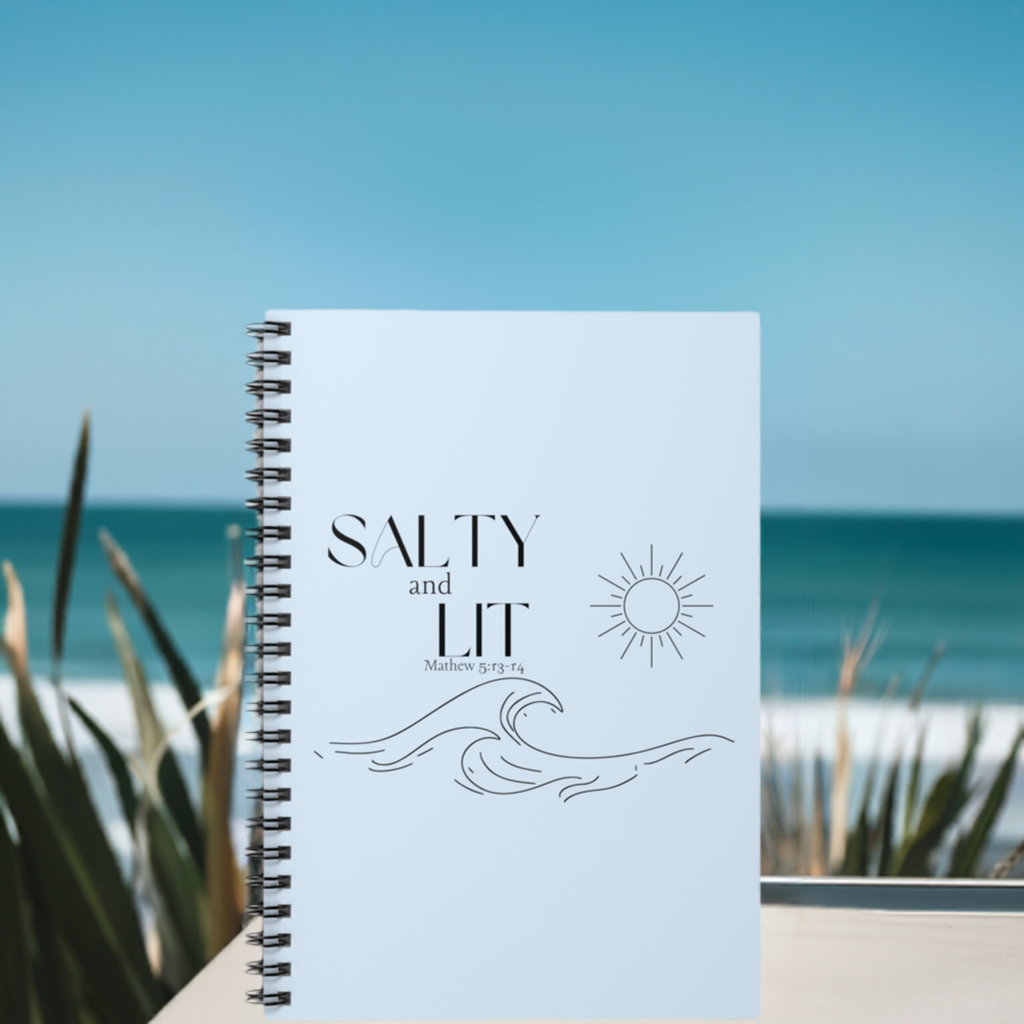 Salty and lit spiral notebook